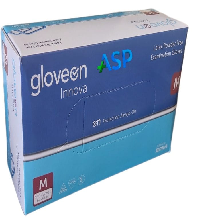 دستکش لاتکس بدون پودر گلاوان مالزی (Gloveon)
