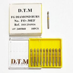 فرز مدل تخم مرغی توربین 10  عددی 254/018 DTM Dental Burs Egg