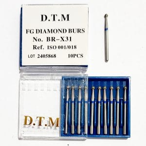 فرز مدل روند بلند توربین 10 عددی 001/018 DTM Long Round Dental Bur