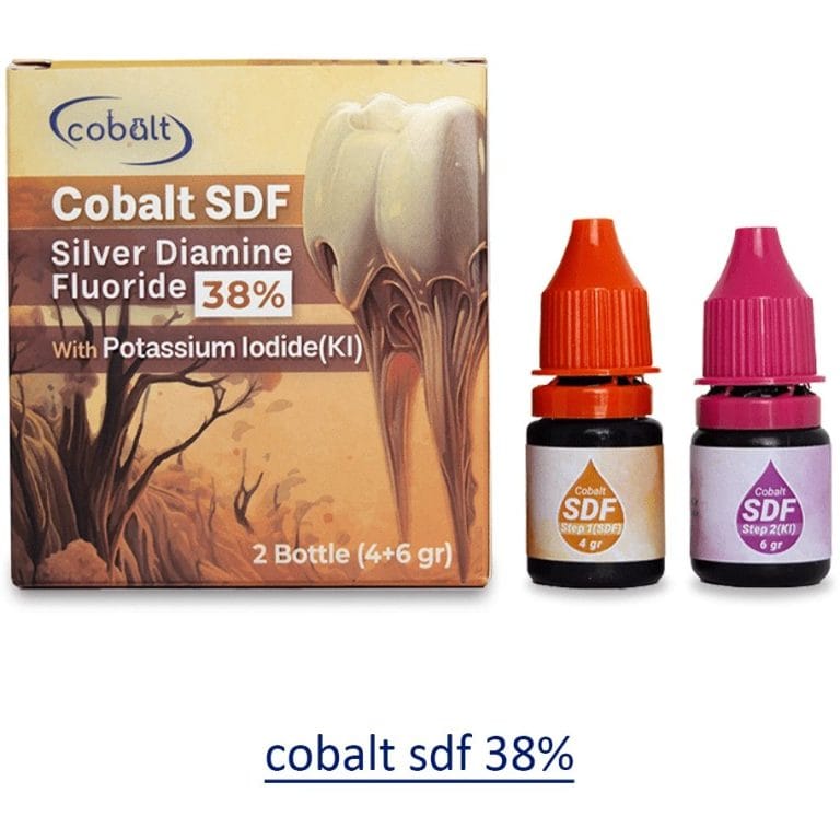 محلول SDF 38% + KI (نقره فلوراید) کبالت – Cobalt Silver Diamine Fluoride 38%