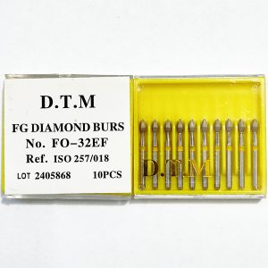 فرز مدل تخم مرغی توربین 10  عددی 257/018 DTM Dental Burs Egg