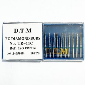 فرز مدل مخروطی بلند توربین 10 عددی 199/014 DTM Dental Burs truncated conical