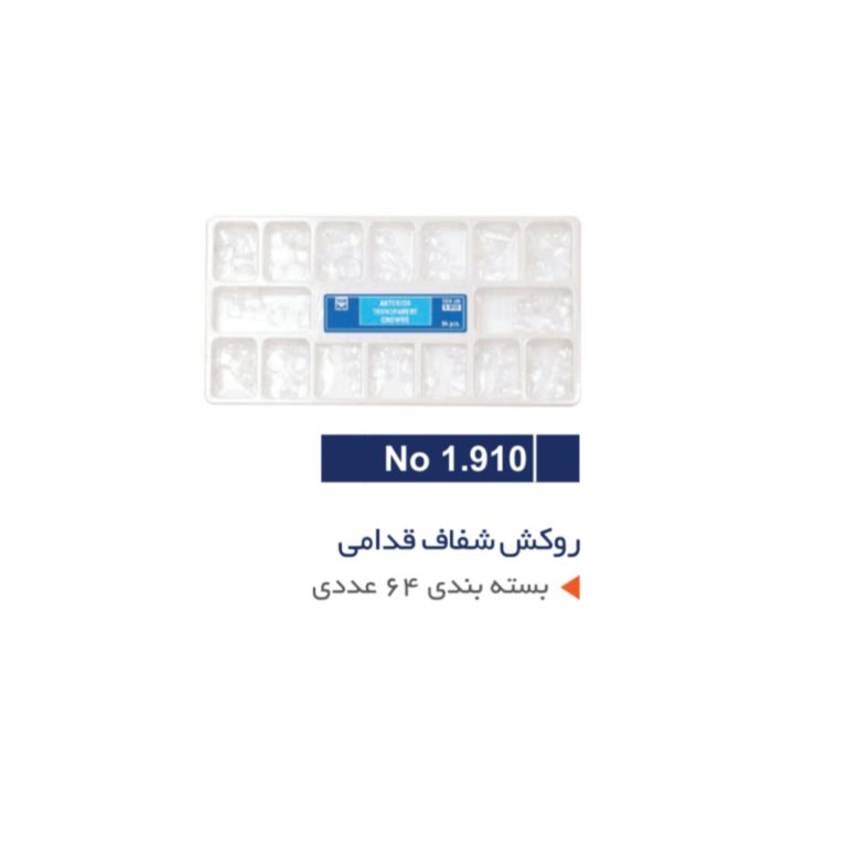 کیت روکش سلولوئیدی قدامی 64 عددی Torvm