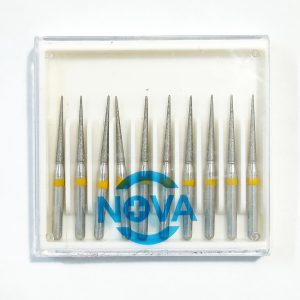 فرز توربین سوزنی زیر لثه دور زرد 10 عددی 166/012 -NOVA