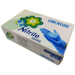دستکش نیتریل لیبرتون بدون پودر 100 عددی - LIBERTON